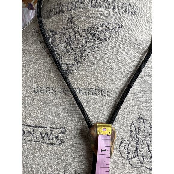 Vintage Earthy Jasper Bolo Tie Desertcore Cowboycore Festival - Picture 3 of 4